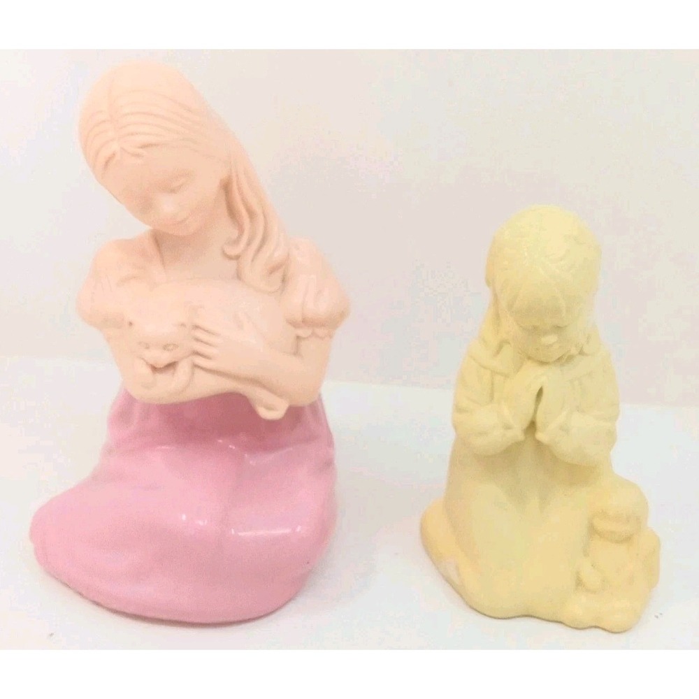 Lot 2 VTG Avon Perfume Bottles Decanters Dear Friends, First Prayer 1970s